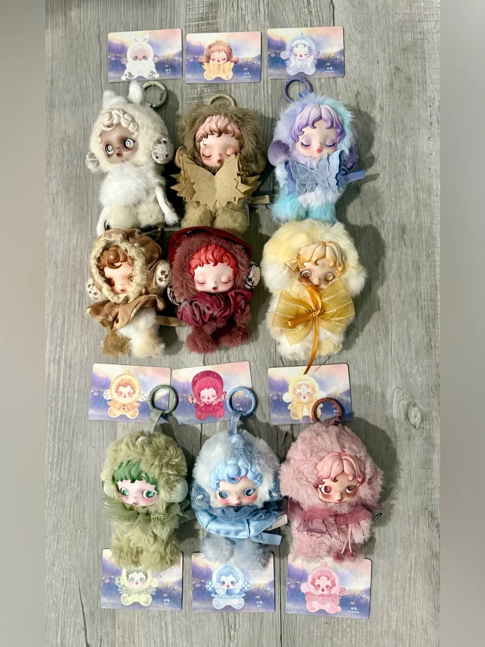 Authentic POPMART Skullpanda L’impressionisme Full Set 9 Dolls with Cards